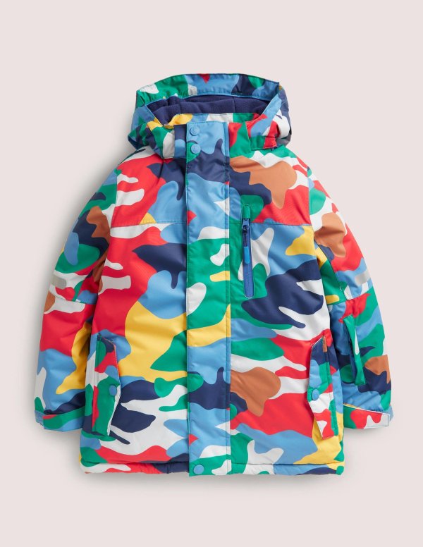 Rainbow Camo Waterproof Jacket - Multi Camo | Boden US