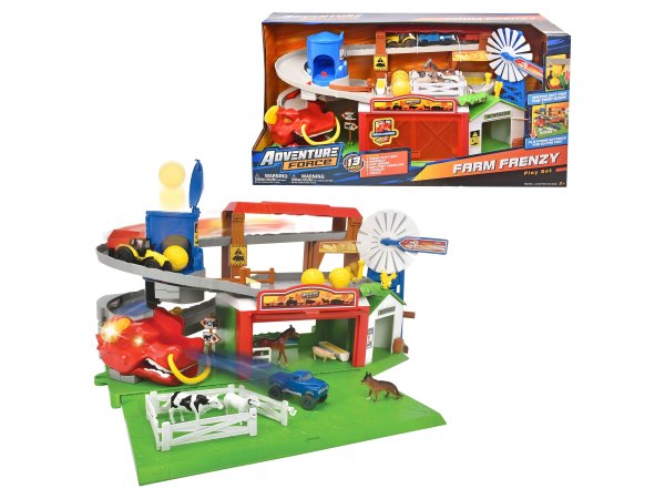 Farm Frenzy Die-Cast Vehicle Playset, Ages 3+