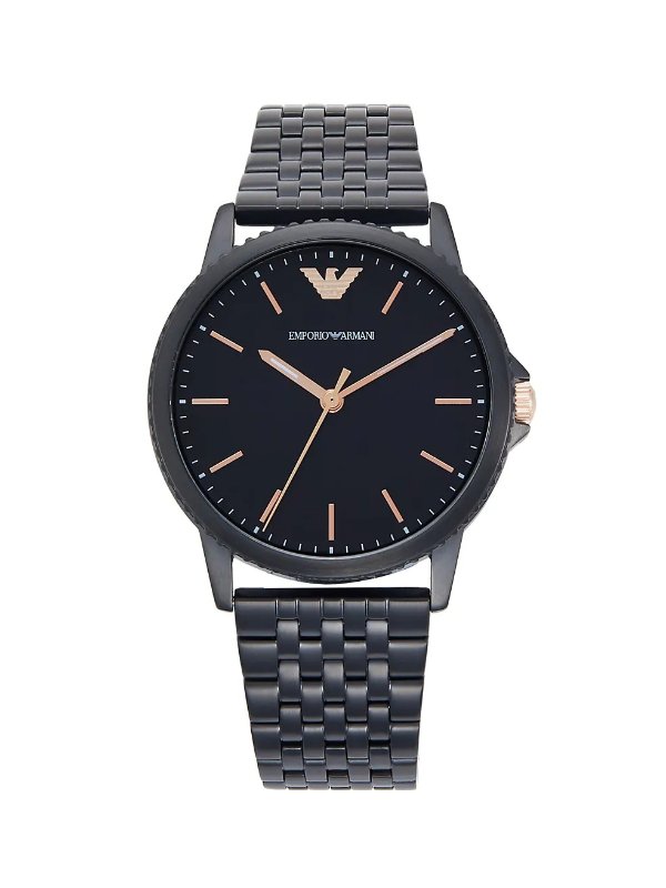 Interchangeable Stainless Steel & Leather-Strap Watch