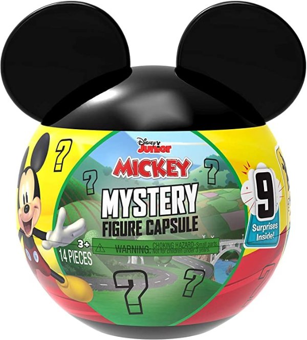 Mickey Mouse Disney Junior Mystery Figure Capsule, 9 Pieces Inside, Amazon Exclusive