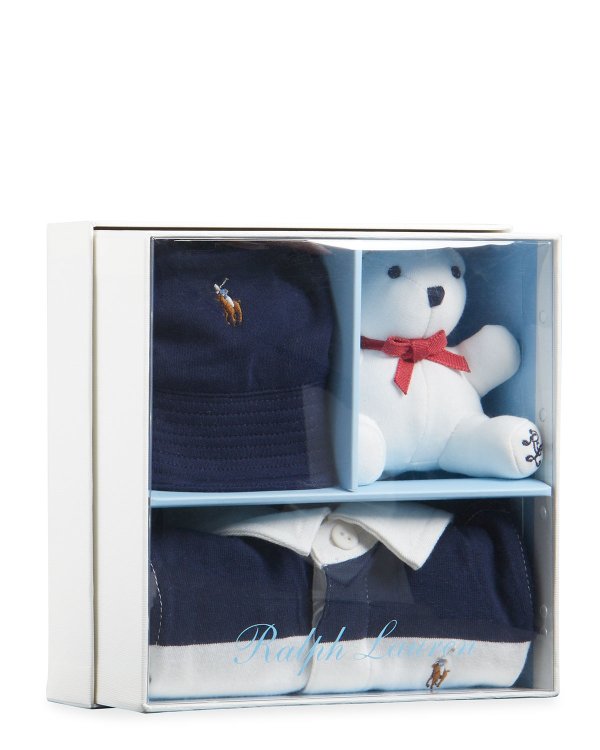 Boy's 3-Piece Shortall Gift Box Set