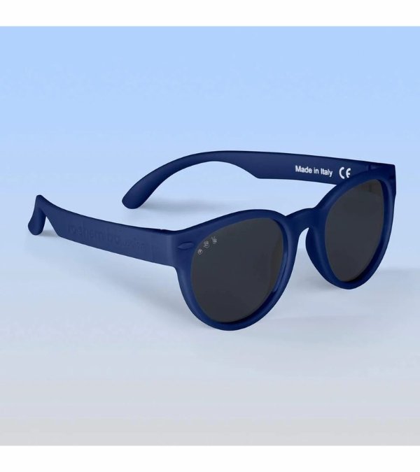 Roshambo Eyewear Polarized Baby Sunglasses - Simon Rounds - Navy / Grey (0-2 years)