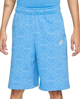 Men's Geometric Fleece Shorts