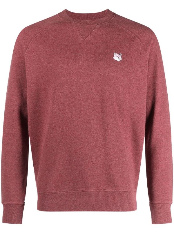 Red Fox Head Patch Cotton Sweatshirt | Browns
