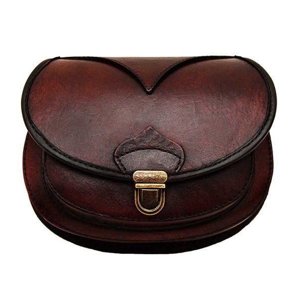 Small Brown Leather Handbag by Beara Beara