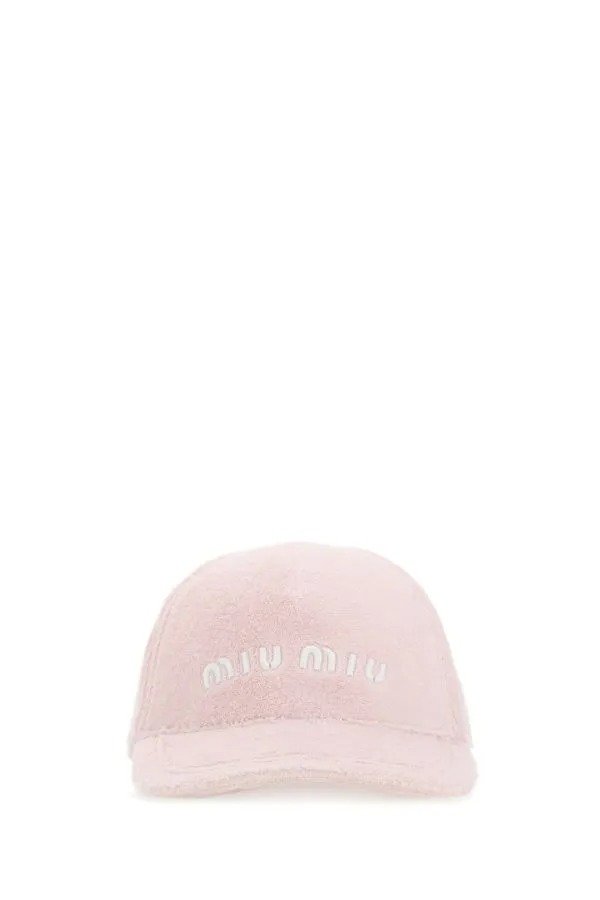 Light pink terry baseball cap