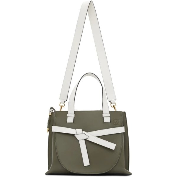 - Grey Small Gate Top Handle Bag