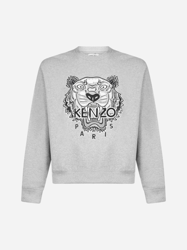 Tiger-logo cotton sweatshirt
