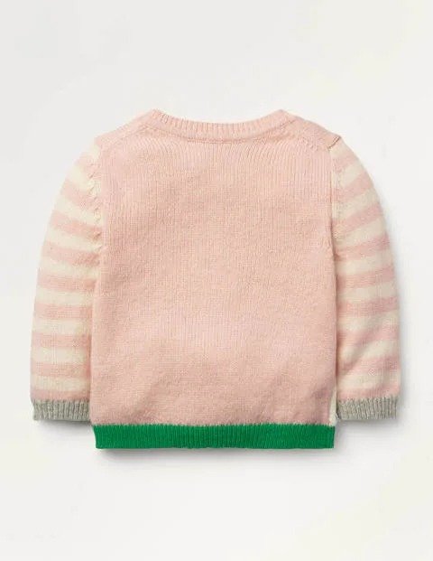 Fun Knitted Cardigan - Boto Pink Rabbits | Boden US