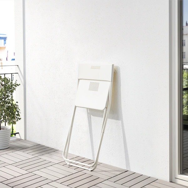 FEJAN Chair, outdoor, white foldable white - IKEA