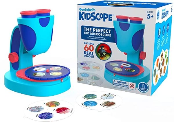 GeoSafari Jr. Kidscope, Microscope for Kids, STEM Toy, Homeschool or Classroom, Ages 5+