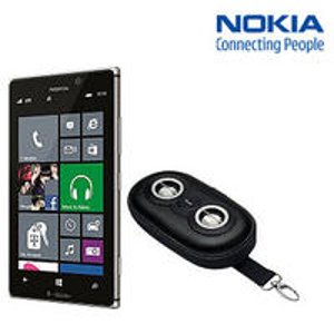 Nokia Lumia 925 T-Mobile 4G LTE No Contract Smart Phone with iLuv Portable Speaker Case
