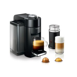 Nespresso Vertuo Evoluo Coffee and Espresso Machine with Aeroccino by De'Longhi, Black