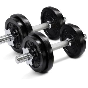 Yes4All Adjustable Dumbbell Set/ Selectorized Dumbbell 25, 40, 50, 55, 60, 100, 105 To 200LBS With Connector Option For Strength Training, Full Body Workout, And Muscle Building