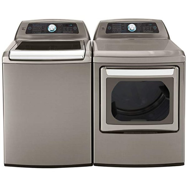 Kenmore Elite Top-Load Laundry 5.2 cu. ft. Washer & Electric Dryer Bundle in Metallic Silver - Includes delivery and hookup
