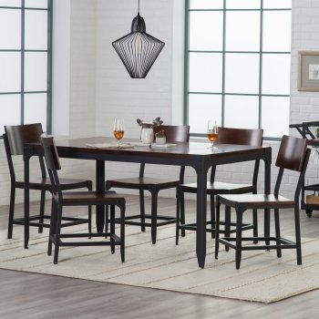 Trenton Wood and Metal 60 in. Dining Table