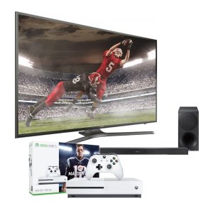 Samsung 75” 4K 智能电视+ Samsung条形音箱 + Xbox One S