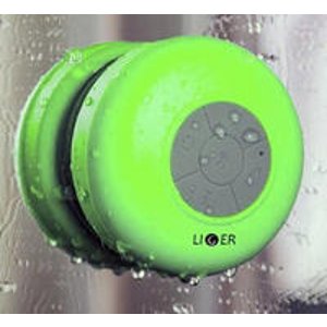 Liger Waterproof Wireless Bluetooth Shower Speaker  Hands-Free Speakerphone Compatible with all Bluetooth Devices, iPhone 5s Siri and All Android devices  