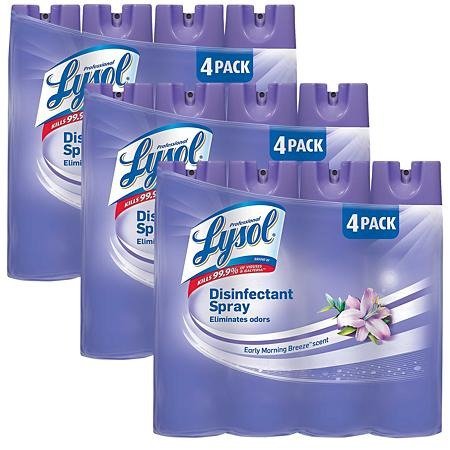 Disinfectant Spray, Early Morning Breeze Scent (19 oz., 12 ct.) - Sam's Club