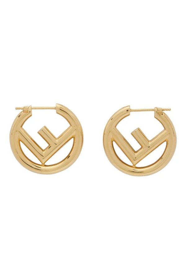Gold 'F is Fendi' Earrings