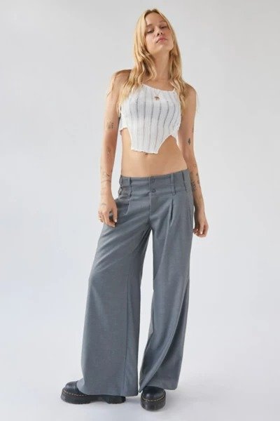 UO Carrie Wide Leg Trouser Pant