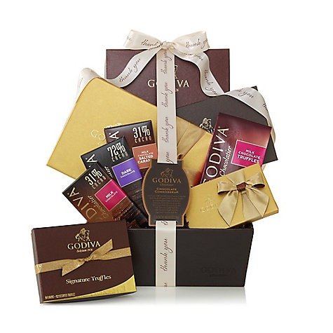 Chocolate Connoisseur Gift Basket - Thank You | GODIVA