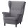 STRANDMON Children's armchair, Vissle gray