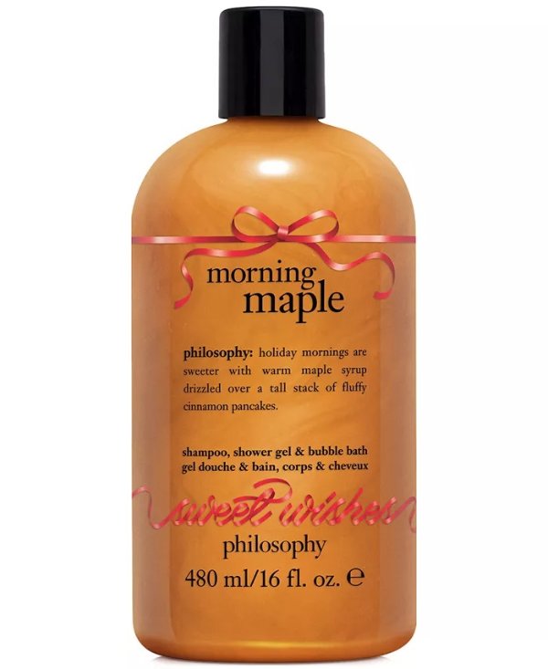 Morning Maple Shampoo, Shower Gel & Bubble Bath, 16 oz.