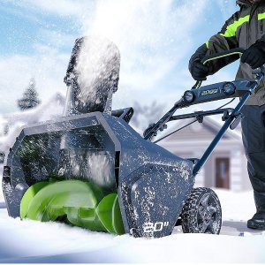 Greenworks PRO 20-Inch 80V Cordless Snow Thrower, 2.0 AH Battery Included 2600402 @ Amazon