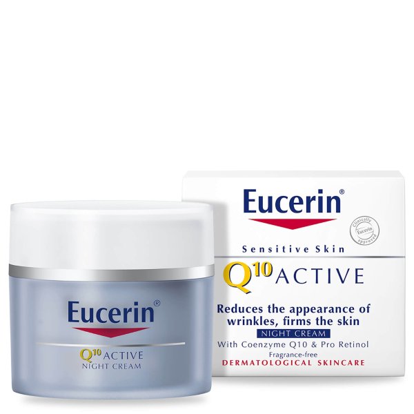 peave ligegyldighed klud Beauty Expert Eucerin ® Sensitive Skin Q10 Active Anti-Wrinkle Night Cream  (50ml) 165.30