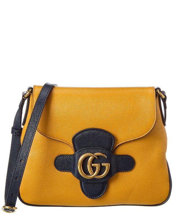 GG Logo Leather Shoulder Bag