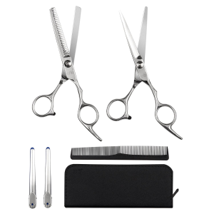 Elfina Hair Cutting Shears, 6.0" Professional Stainless Barber Scissors Set for Hairdressing