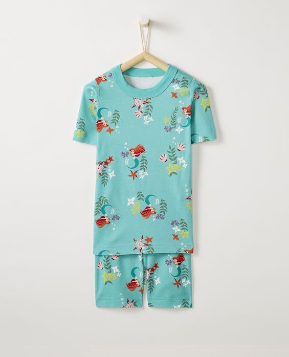 Disney Princess Short John Pajamas In Organic Cotton