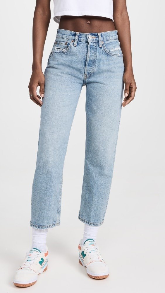 70s Rigid Stove Pipe Jeans