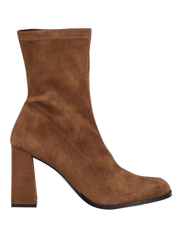 Mel Stretch Suede Ankle Boots