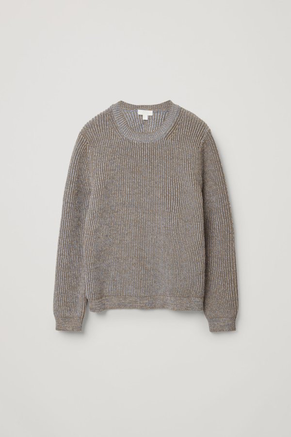 KNITTED COTTON-MIX JUMPER