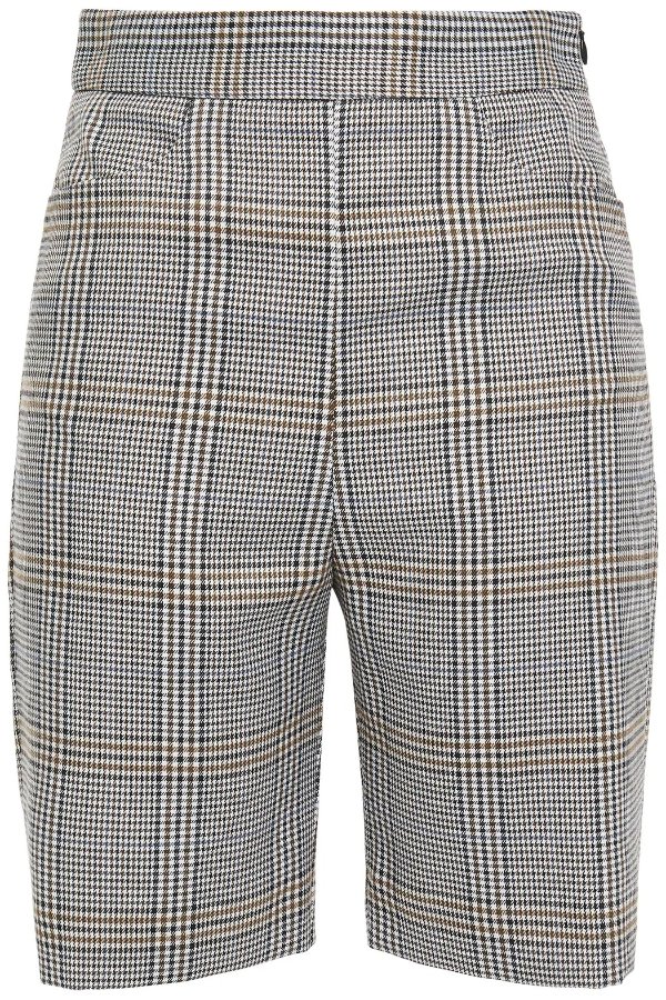Iline Prince of Wales checked woven shorts
