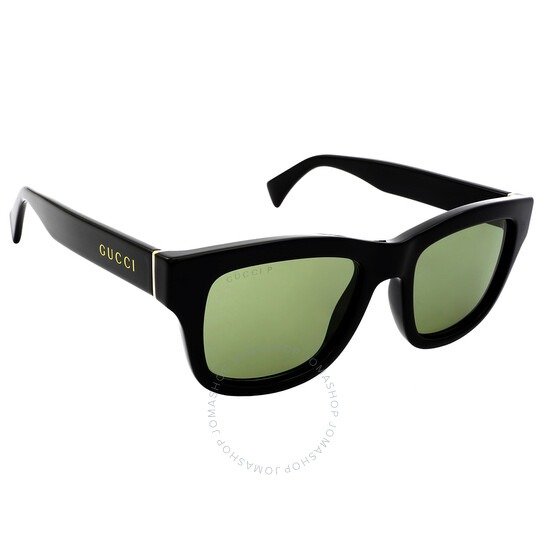 Polarized Green Square Men's Sunglasses GG1135S 001 51