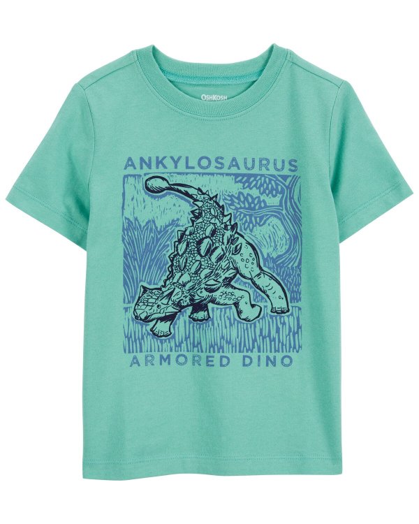 小童恐龙印花T恤