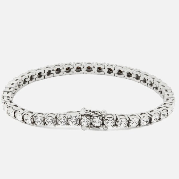 Women's Tennis Bracelet - Clear/Silver