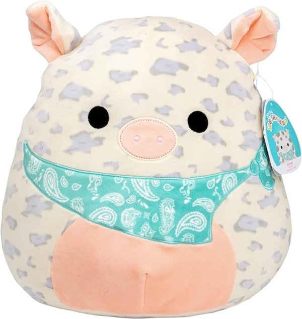 12" Rosie The Pig Easter Plush - Official Kellytoy 2024 - Collectible Soft & Squishy Piggy Stuffed Animal Toy - Add to Your Squad - Easter Gift for Kids, Girls & Boys - 12 Inch