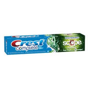 Crest Complete Multi-Benefit Whitening + Scope Outlast Long Lasting Mint Flavor Toothpaste 5.8 Oz
