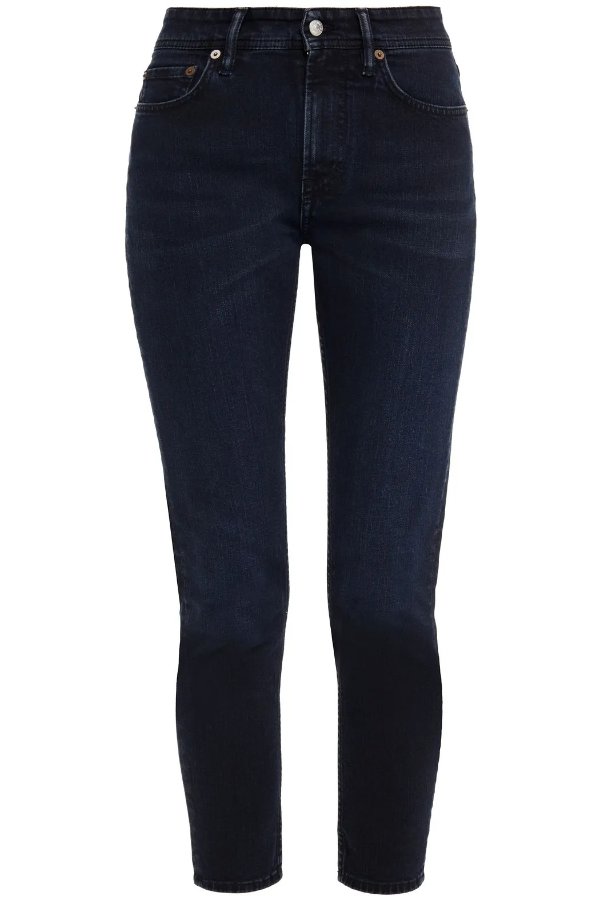 Melk cropped high-rise slim-leg jeans