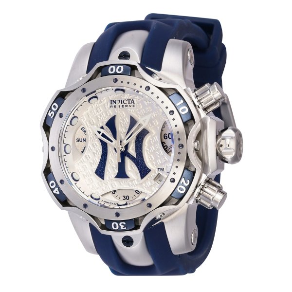 Reserve MLB New York Yankees Women's Watch - 44.4mm, Blue, Steel (41851)