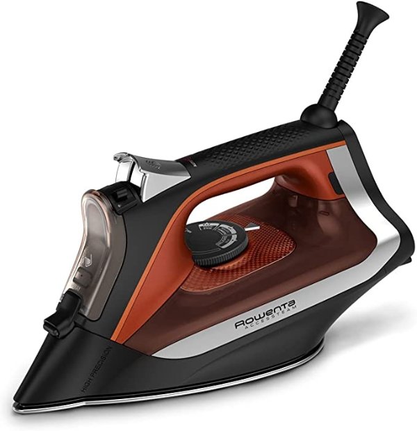 Access Steam Iron, Stainless Steel Soleplate, 300 microsteam holes, 1700 watts, Black