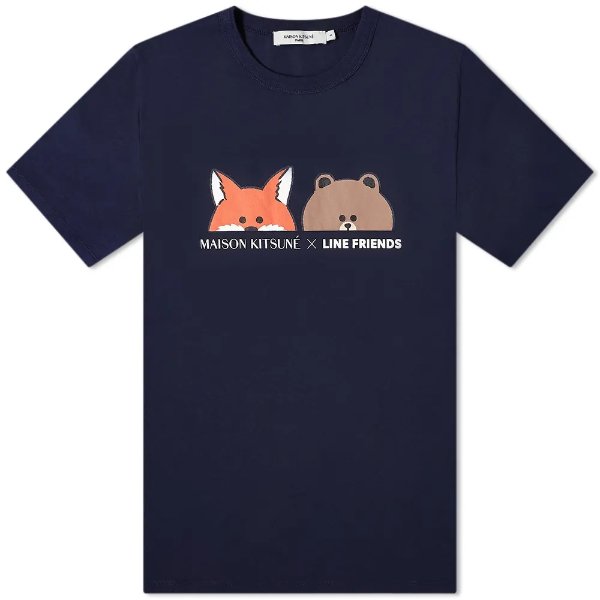 x Line Friends 狐狸熊T恤