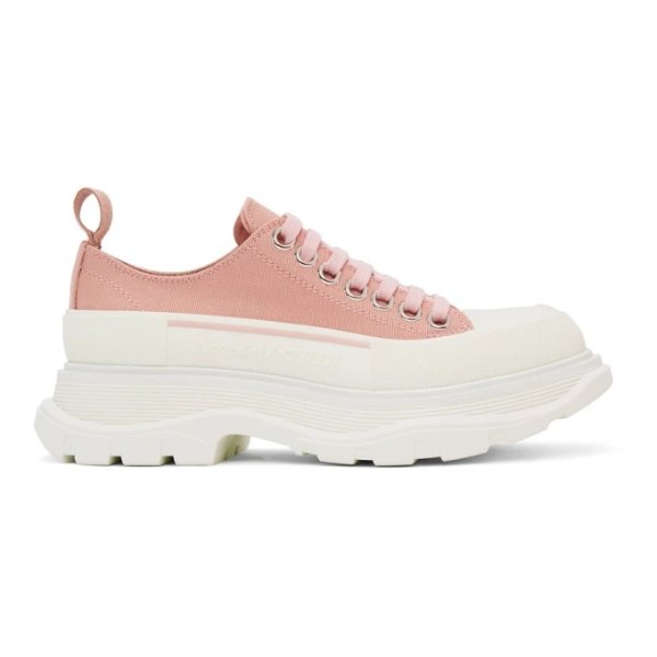 Pink Tread Slick Platform Low Sneakers
