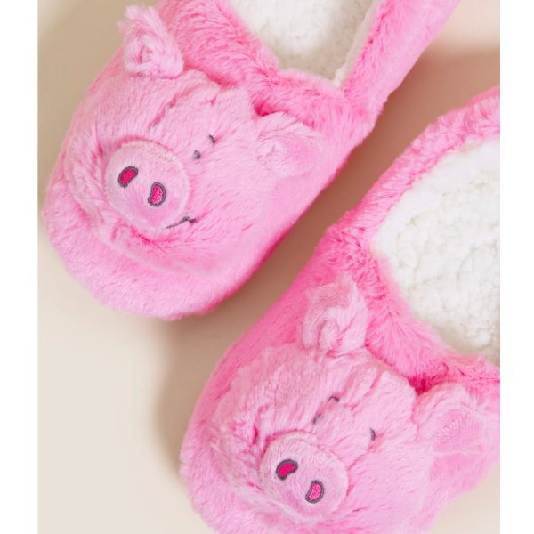 粉红猪拖鞋