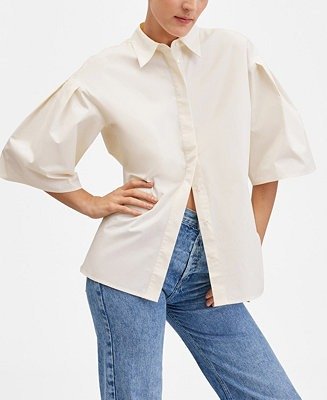 Women's Short Sleeved Cotton Shirt