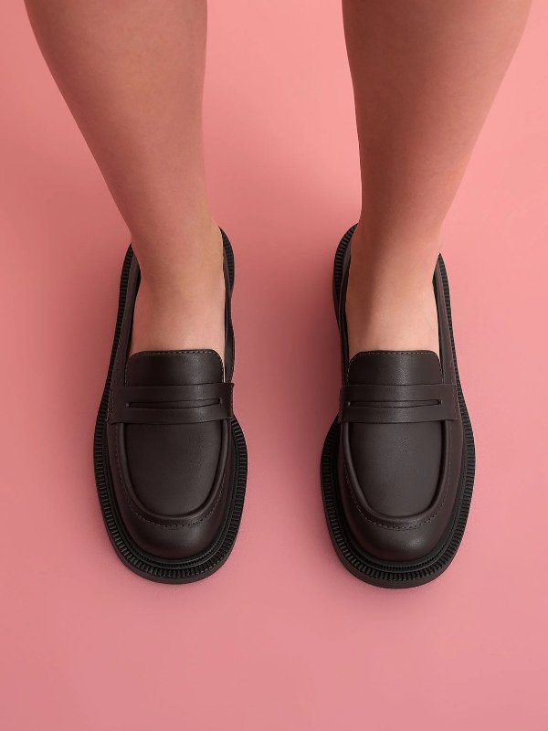 Classic Penny Loafers - Dark Brown